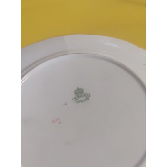 Vintage Aynsley Trio Set Cup, Saucer and Breakfast Plate Flower Basket 1920's - Picture 15 of 16